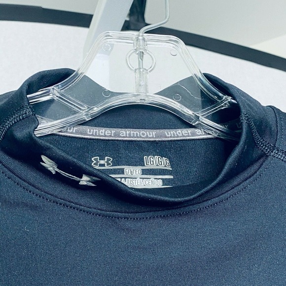 Under Armour Women's Top Black Base Layer Coldgear Long Sleeve L - Picture 3 of 5